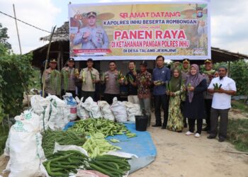 Kapolres Inhu, Panen Raya di Talang Jerinjing