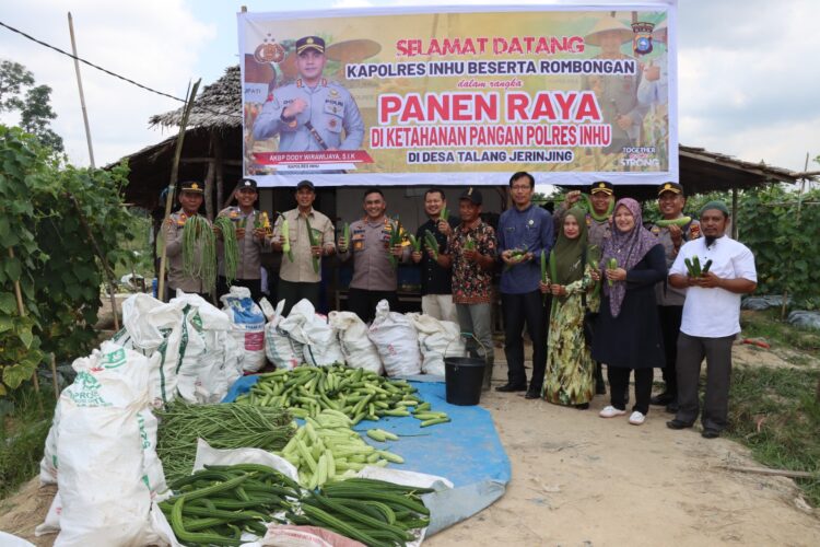 Kapolres Inhu, Panen Raya di Talang Jerinjing