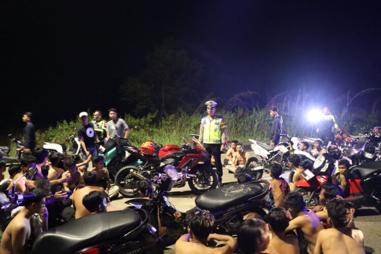 81 Kendaraan Terjaring Razia Pada Operasi Zebra Lancang Kuning 2023 Polres Kuansing