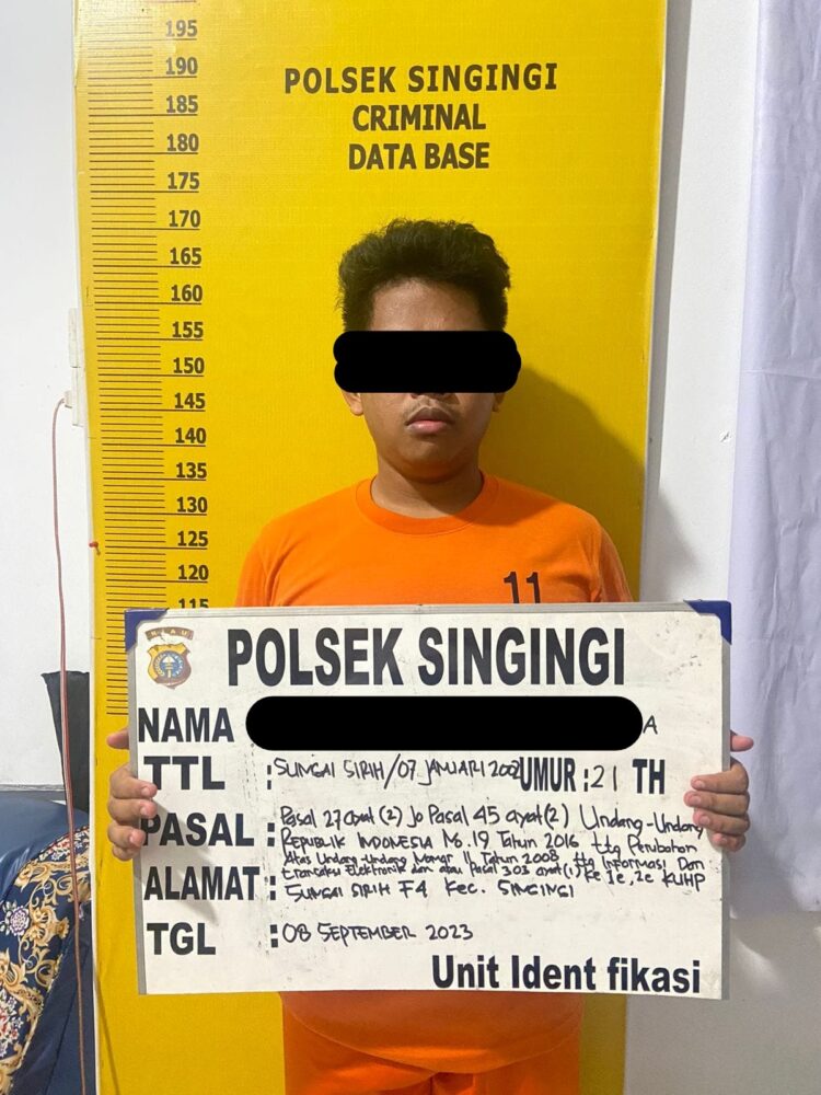 Polsek Singingi Mengamankan 1 (satu) Orang Pelaku Judi Online Jenis Chip Higgs Domino
