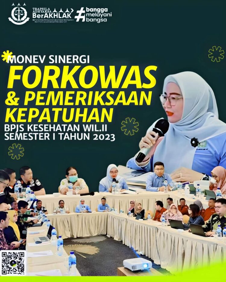 Asisten Perdata dan Tata Usaha Negara Kejaksaan Tinggi Riau Hadiri Monev Sinergi Forkowas dan Pemeriksaan Kepatuhan BPJS Kesehatan Wilayah II Semester I Tahun 2023