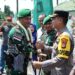 Kapolres Kampar, Sambut Satgas Pamtas RI-PNG Batalyon 132/BS di Mako Yonif 132/ BS Salo