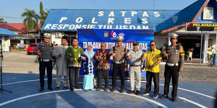 Satlantas Polres Kampar Beri ceramah agama kepada pelanggar lalu lintas