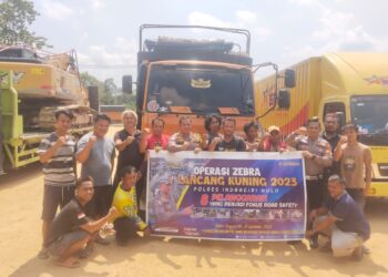 Satgas Preemtif Operasi Zebra, Himbauan Polres Inhu ke Supir Truk