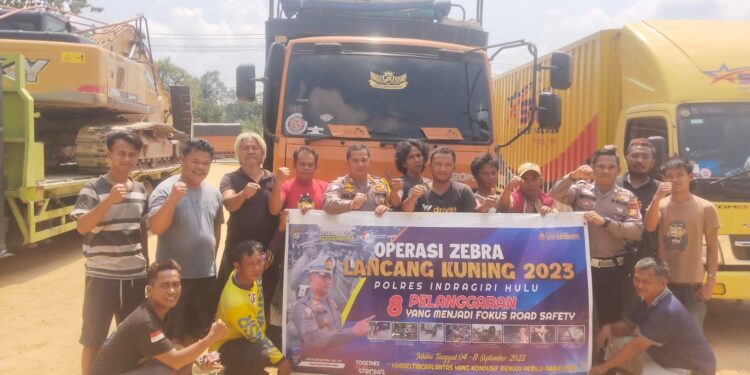 Satgas Preemtif Operasi Zebra, Himbauan Polres Inhu ke Supir Truk