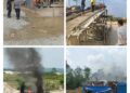 5 Unit Rakit PETI Di Desa Sungai Paku di Bakar