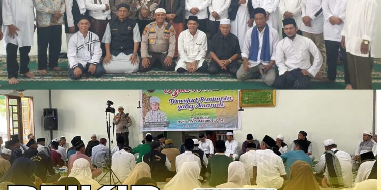 Kapolsek Tapung Hulu Serta Personil Hadiri dan Melakukan Pengamanan Kegiatan Dzikir Akbar
