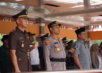 Kapolres Kuansing Hadiri Upacara Peringatan Hari Perhubungan Nasional Tahun 2023 Ke 53 “Melaju Untuk Transportasi Maju”