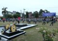 Polres Kampar Gelar Olah Raga Bersama  Meriahkan Hari Lalu Lintas Bhayangkara Ke – 68