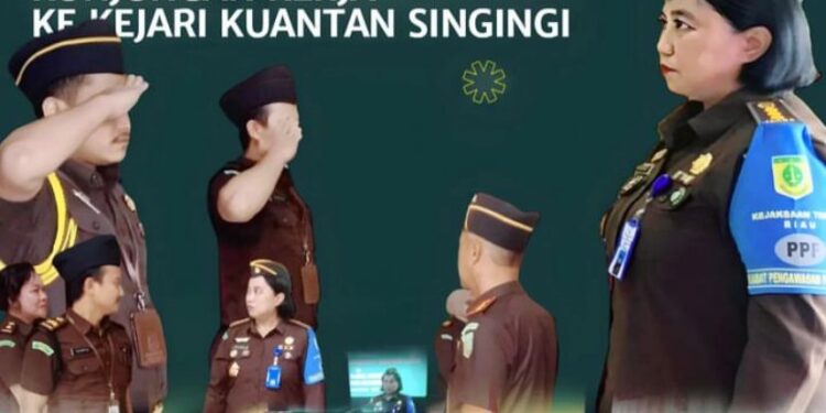 ASWAS KEJATI RIAU MELAKUKAN INSPEKSI PEMANTAUAN DI KEJAKSAAN NEGERI KUANTAN SINGINGI