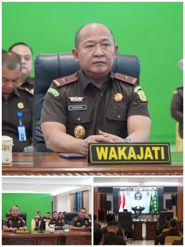 Wakil Kepala Kejaksaan Tinggi Riau Mengikuti Kegiatan Pembukaan Rapat Kerja Teknis Bidang/Badan Diklat Kejaksaan RI Tahun 2023 Secara Virtual