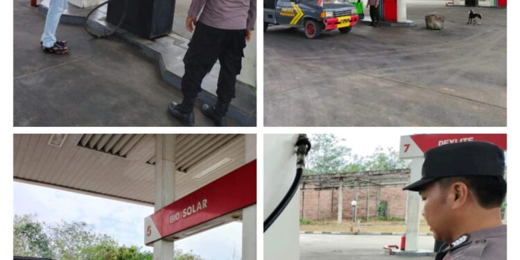 Respon Cepat Polsek Pangean Tentang Dugaan Penimbunan Minyak Jenis Solar Di SPBU Desa Sako Pangean