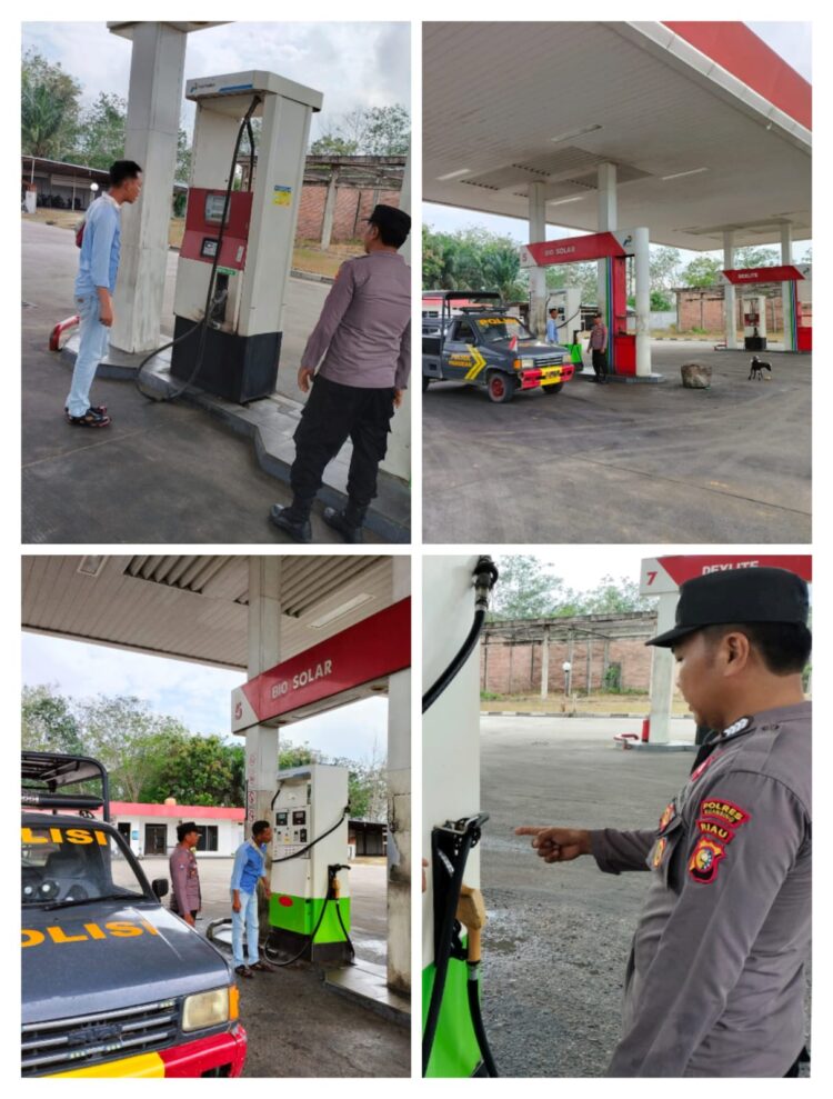 Respon Cepat Polsek Pangean Tentang Dugaan Penimbunan Minyak Jenis Solar Di SPBU Desa Sako Pangean