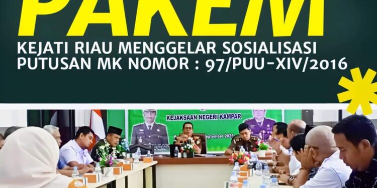 Kegiatan Sosialisasi Putusan Mahkamah Konstitusi Nomor 97/PUU-XIV/2016