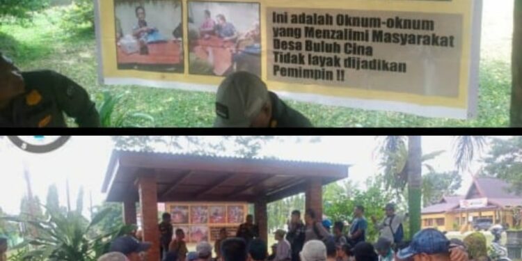 Warga Desa Buluh Cina Merasa Kesal, Diduga Tersangka ABU Sindikat Mafia Tanah