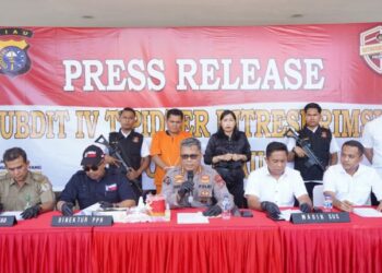 Subdit IV Ditreskrimsus Polda Riau Ungkapan Kasus Perdagangan Sisik Trenggiling