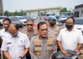 Wakapolda Riau Brigjen Pol K Rahmadi Memimpin Kegiatan Pemusnahan Barang Bukti Narkoba