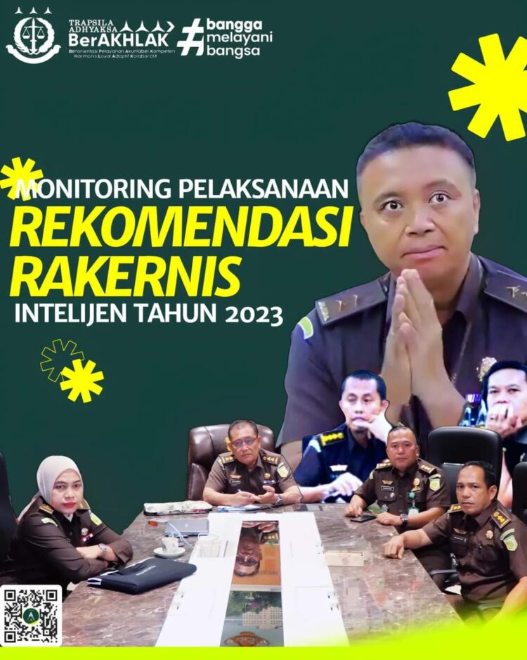 kegiatan Monitoring Pelaksanaan Rekomendasi Rakernis Intelijen Tahun 2023