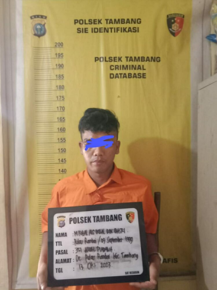 Polsek Tambang Tangkap Pelaku Penganiayaan 