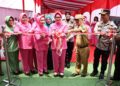 Dalam Rangka HKGB ke- 71, Ketua Bhayangkari Riau Nindya Resmikan MCK Di Desa Ganting Damai