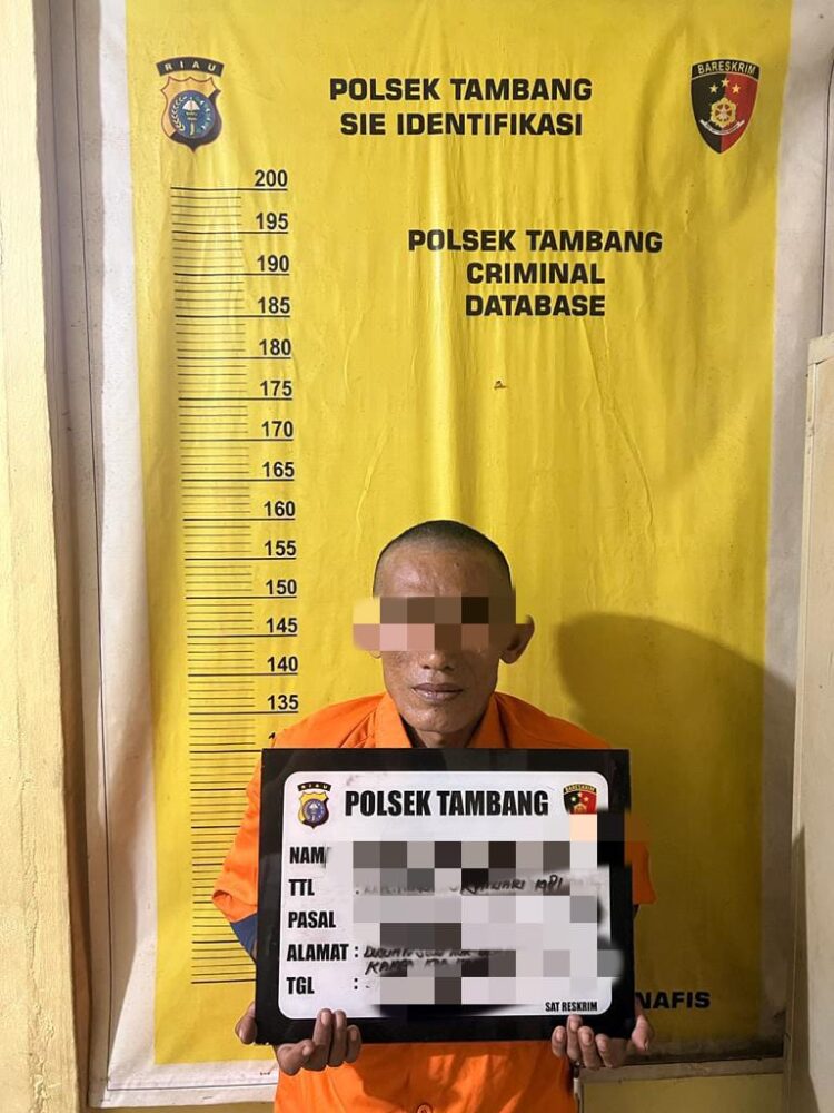 Polsek Tambang Tangkap Pelaku Pencabulan Anak Kandung