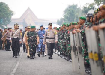 Sispamkota Polda Riau” Jalan Gajah Mada Pekanbaru Menjadi Saksi Dari Acara Penting Sistem Pengamanan Kota