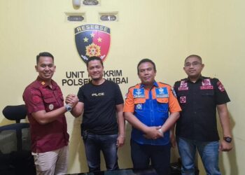 Lapas Narkotika Pekanbaru Berkunjung ke Polsek Rumbai