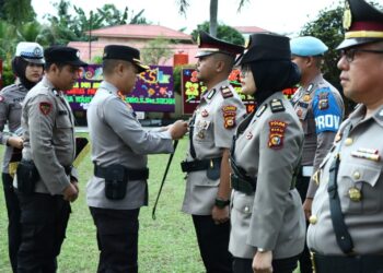 Kapolres Kampar AKBP Ronald Sumaja SIK, Sertijab Dua Kasat dan Dua Kapolsek