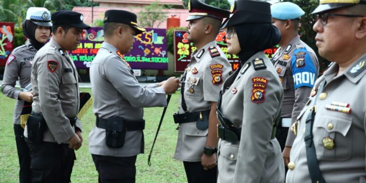 Kapolres Kampar AKBP Ronald Sumaja SIK, Sertijab Dua Kasat dan Dua Kapolsek