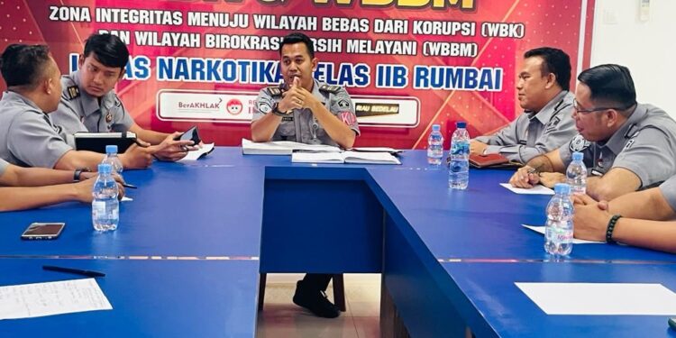 KPLP Klas IIB Lapas Narkotika Rumbai Wujudkan Lapas yang tertib dan kondusif