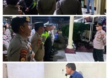 Polres Kuansing Laksanakan Pengamanan Kampanye Tatap Muka