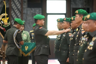 Kasad Pimpin Sertijab, Mantan Danpaspampres Jabat Pangdam V/Brawijaya