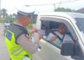 Sat Lantas Polres Siak Gencar Laksanakan Himbauan Keselamatan Berlalu Lintas Kepada Masyarakat