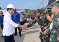 Panglima TNI Mendampingi Presiden RI Groundbreaking Kodim IKN