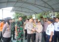 AKBP Jeki Rahmat Mustika, SIK, Bersama Dandim 0301 Wirabima Kota Pekanbaru dan Pejabat Utama Memantau Perayaan Natal di Gereja HKBP Hangtua