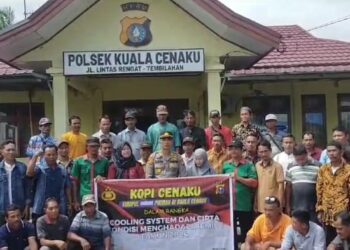 Puluhan Tokoh Kuala Cenaku, Nyatakan Siap Dukung Pemilu 2024 Yang Damai