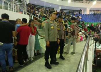 Pastikan natal 2023 Aman, Kapolresta Pekanbaru Pantau Perayaan Natal Agung Oikoumene