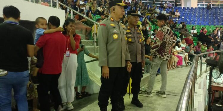 Pastikan natal 2023 Aman, Kapolresta Pekanbaru Pantau Perayaan Natal Agung Oikoumene