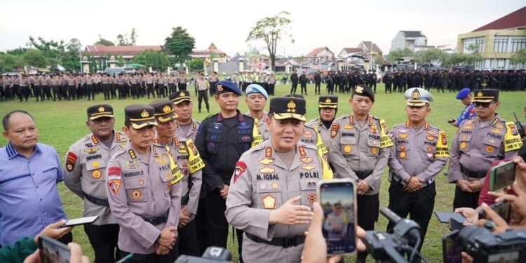 Gelar Apel Kesiapan Pengamanan Kampanye, Kapolda Riau Irjen Iqbal Tekankan Integritas