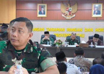 Dandim 0301 Pekanbaru Hadiri Rakor Kerjasama Pemprov Riau Dan Korem 031 WB Dalam Upaya Gerakan Penyediaan Pangan