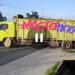 Truck Merk Hino BK 8050 WO Hantam Ruko Jl Subrantas Km 10.5 Pekanbaru