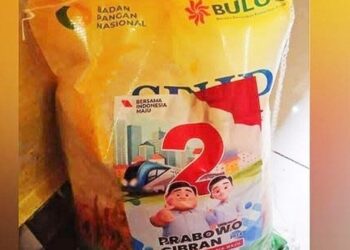 Diduga” Beras Bulog Jadikan Alat Peraga kampanye Prabowo-Gibran