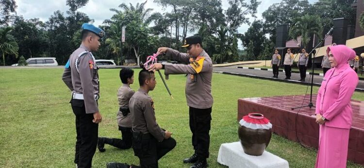 Bintara Remaja Polres Kuansing Angkatan 50 Tahun 2023 Jalani Kegiatan Pengenalan Lingkungan