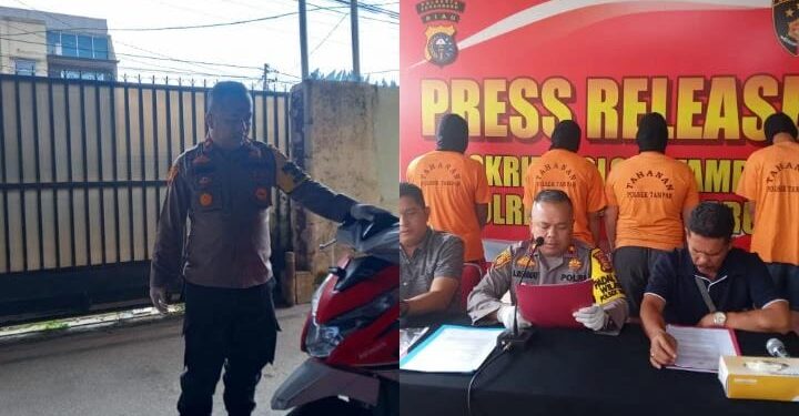Pelaku Curat di Tangkap Satres Polsek Tampan