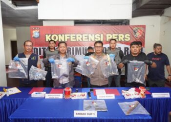 Tim Gabungan Polda Riau dan Sumbar Ungkap Kasus Curas Gunakan Senjata Api