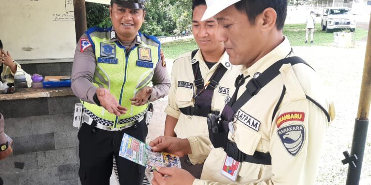 Subdit Gakkum Ditlantas Polda Riau Giat Cooling System Pemilu 2024