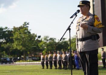 Polda Riau Gelar Apel Kesiapan Pengamanan TPS Pemilu 2024