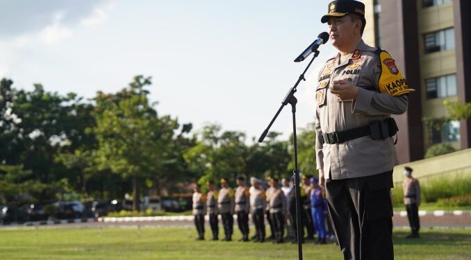 Polda Riau Gelar Apel Kesiapan Pengamanan TPS Pemilu 2024