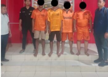 Sat Reskrim Polres Kuansing Amankan 4 (empat) Pelaku Dugaan Tindak Pidana Penyalahgunaan BBM Subsidi