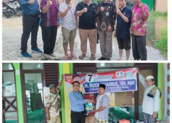 Rudi Khairul dari Golkar Serahkan Bantuan Sembako Untuk Korban Banjir